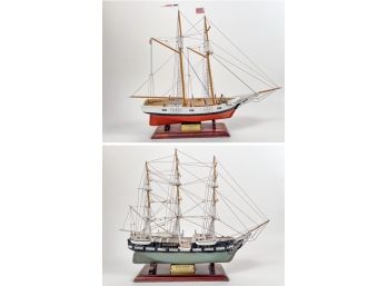 (2) PIEL CRAFTSMEN SHIP MODELS - NEWBURYPORT