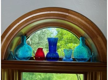 GROUPING of COLORFUL VINTAGE GLASS