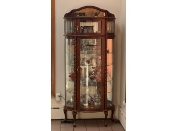 GENUINE OAK DESIGNS CHERRY CURIO CABINET