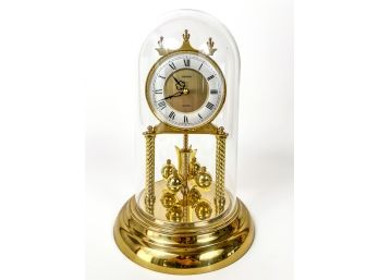 SLOAN GLASS DOME CLOCK With ROTATING PENDULUM