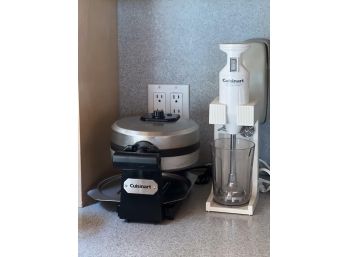 CUISINART WAFFLE IRON & IMMERSION BLENDER