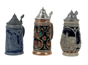 (3) VINTAGE STEINS