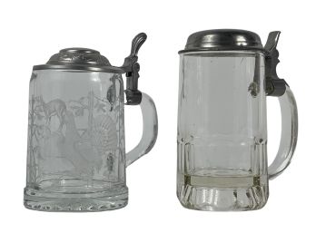 R.W. METTLACH & ETCHED ALWE STEINS