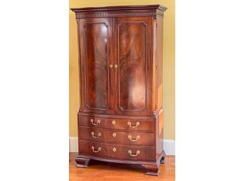 BAKER FURNITURE (3) DRAWER MAHOGANY ARMOIRE