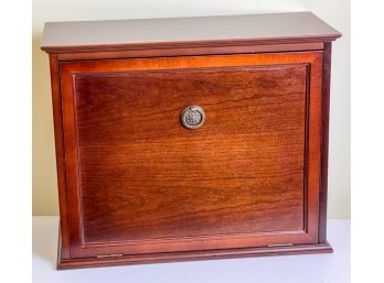 BOMBAY CO MAHOGANY FALL FRONT DESKTOP ORGANIZER