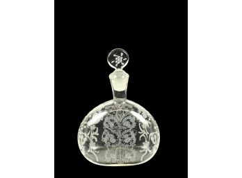 ETCHED MURANO GLASS PERFUME BOTTLE