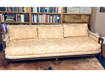 VICTORIAN WALNUT UPHOLSTERED SOFA