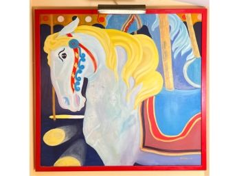 SHEILA WEDEGIS (21st C) 'ORCHARD BEACH CAROUSEL'