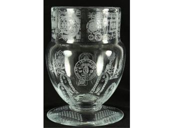 MASONIC 'GRAND ROYAL ARCH CHAPTER, VERMONT' VASE