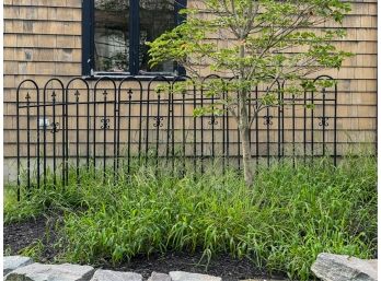 ALUMINUM GARDEN FENCE with FLEUR DE LIS