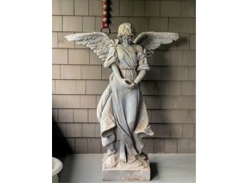 CLAY FIBER ARCHANGEL GARDEN STATUE