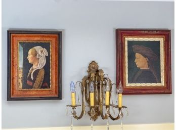 (2) DECORATIVE CLASSICAL PORTRAIT PRINTS