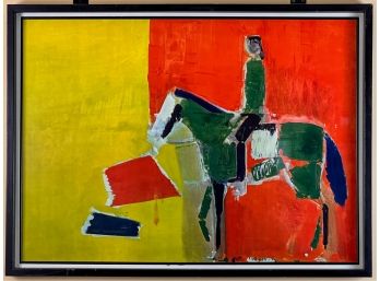 NICOLAS DE STAEL ' FIGURE A CHEVAL' FRAMED PRINT