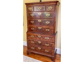 BAKER QUALITY CHIPPENDALE STYLE CHEST ON CHEST