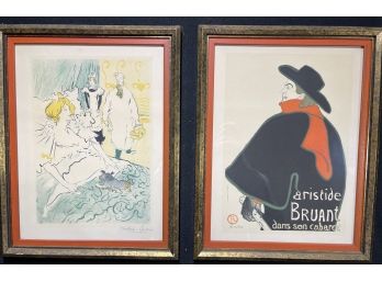 (2) TOULOUSE LAUTREC PRINTS