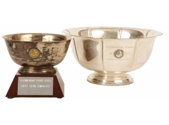 (2) STONEMAN SILVER BOWL GOLF TROPHIES