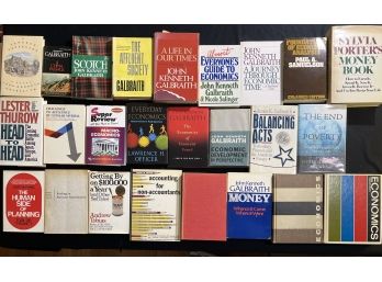 SHELF LOT OF BOOKS: BUSINESS, ECONOMICS, ETC.