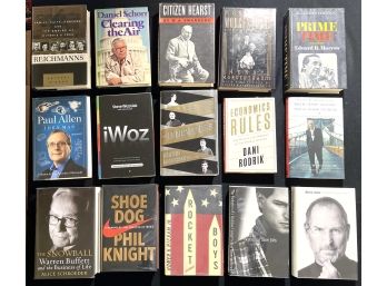 BOOKS ON BIOGRAPHY OF FAMOUS BUSINESSMEN, ETC.