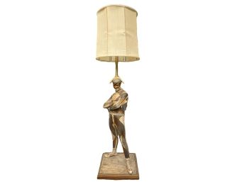 LARGE HARLEQUIN TABLE LAMP ST. MARCEAU 1879