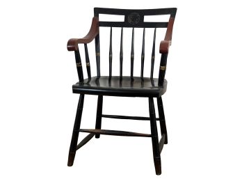 VINTAGE HITCHCOCK STYLE HARVARD ARM CHAIR