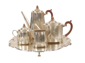 (5) PIECE STERLING SILVER COFFEE & TEA SET