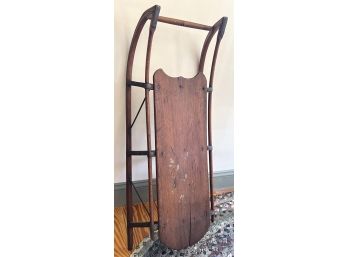 ANTIQUE WOODEN CHILD'S SLED