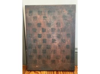 VINTAGE HAND PAINTED BREADBOARD CHECKERBOARD