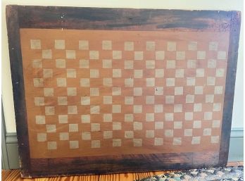 VINTAGE HAND PAINTED BREADBOARD CHECKERBOARD