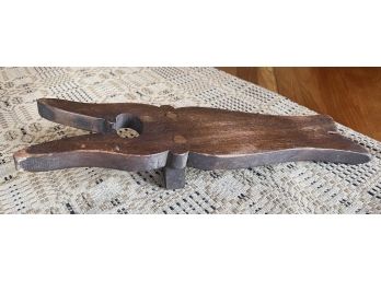 VINTAGE CARVED WOODEN BOOT JACK