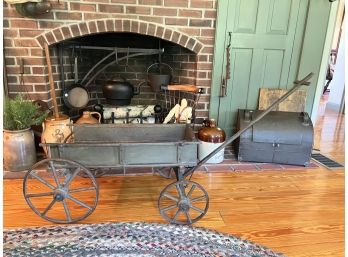 ANTIQUE PAINTED CHILD'S WAGON