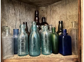 COLLECTION OF ANTIQUE BOTTLES