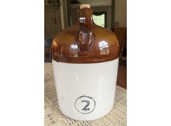 VINTAGE WEIR MONMOUTH STONEWARE 2 GAL WHISKEY JUG