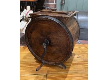 VINTAGE WOODEN BUTTER CHURN