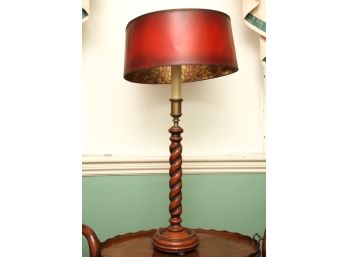 TABLE LAMP with ROPE TURN BASE