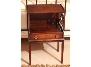 FRENCH INFLUENCED (1) MAHOGANY NIGHT STAND