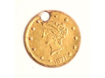 1871(1/4) DOLLAR GOLD PIECE