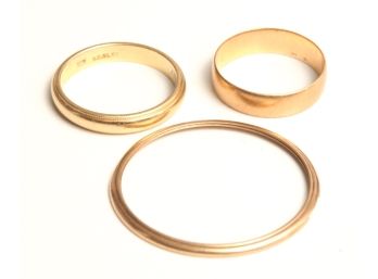 14k GOLD MEN'S RINGS & GOLD BEZEL