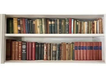 APPROX. 7 SHELF FEET OF CLASSIC NOVELS etc.