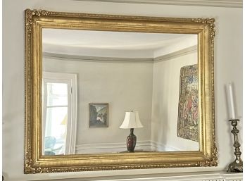 DECORATIVE GILT OVERMANTLE MIRROR