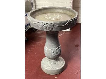 MASSARELLI'S CAST STONE BIRD BATH dated 1951