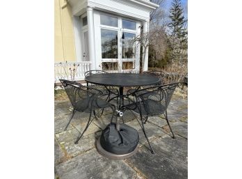 (4) PIECE PATIO TABLE and CHAIRS