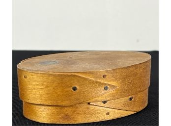 MINIATURE FINGER LAPPED OVAL PANTRY BOX