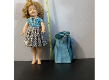 Original Shirley Temple Ideal Doll Company Blue Coat  Bambury ST-12