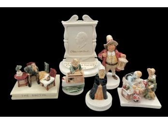 Collectible Lot Of Six (6) Sebastian Miniatures