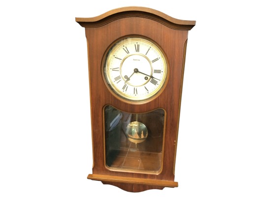 Vintage Wall Clock With Pendulum