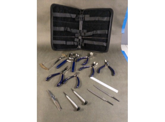 Complete Amcon Tool Kit - Pliers, Files, Tools In Carrying Case