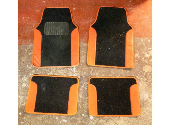 Car Floor Mats With Red Trim For Enhanced Interior Protection