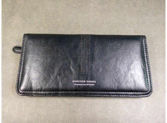 Black Forever Young Wallet Originally From APHISON - Elegant And Functional Design