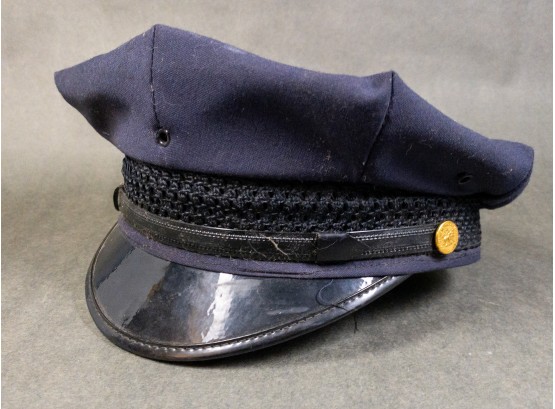 Vintage Nassau County New York Police Officer Hat - Collectible Law Enforcement Cap