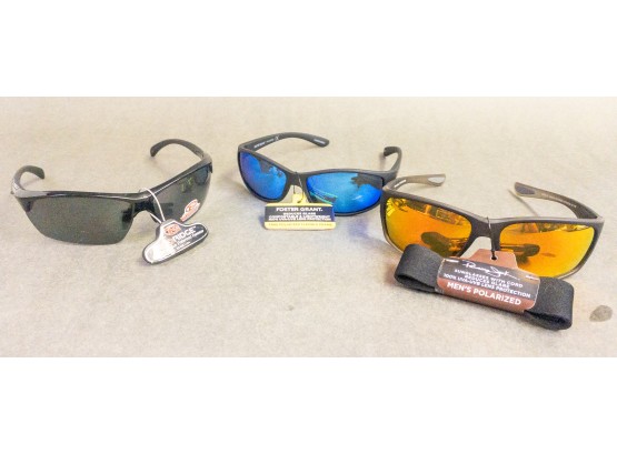 Lot Of 3 Polarized Sunglasses - Foster Grant, Red Ridge, Panama Jack - UVA & UVB Protection
